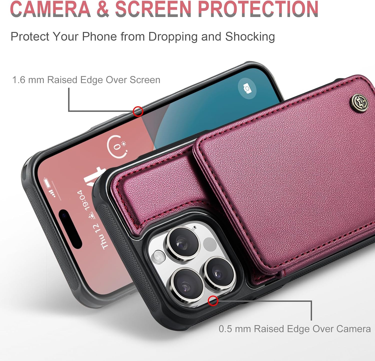 Vinich Apple iPhone 16 Pro Max - Wine Red