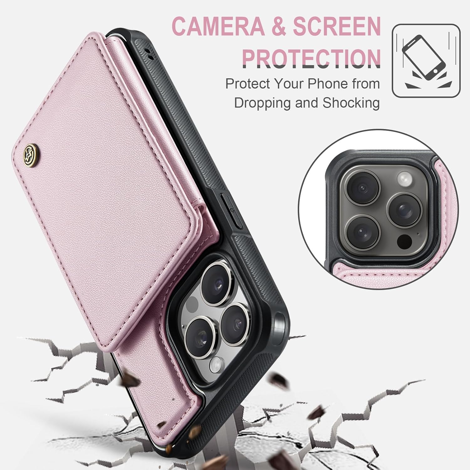 Vinich Apple iPhone 15 Pro - Rose Gold