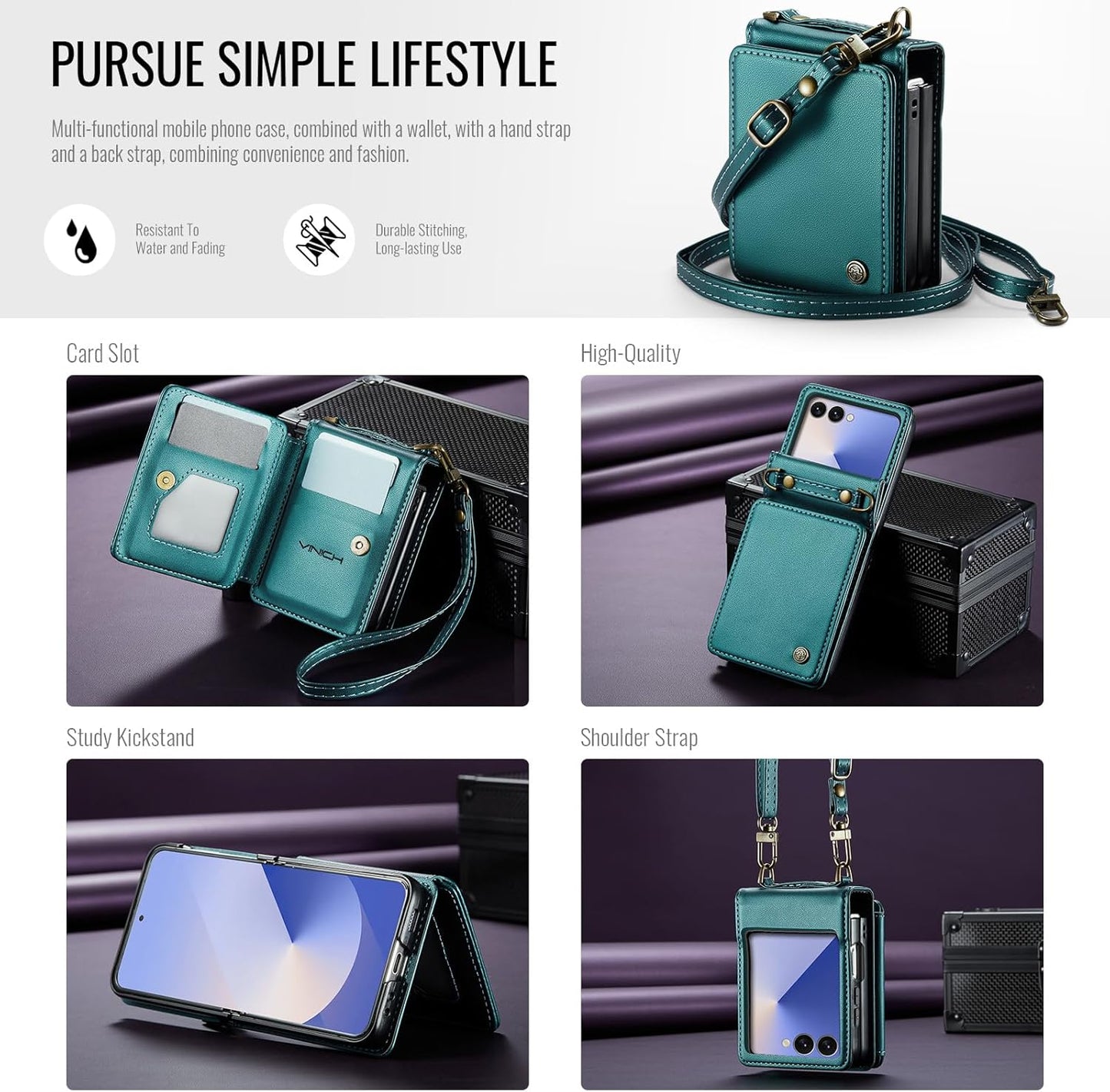 Vinich Samsung Galaxy Z Flip 7 - Bluish Green