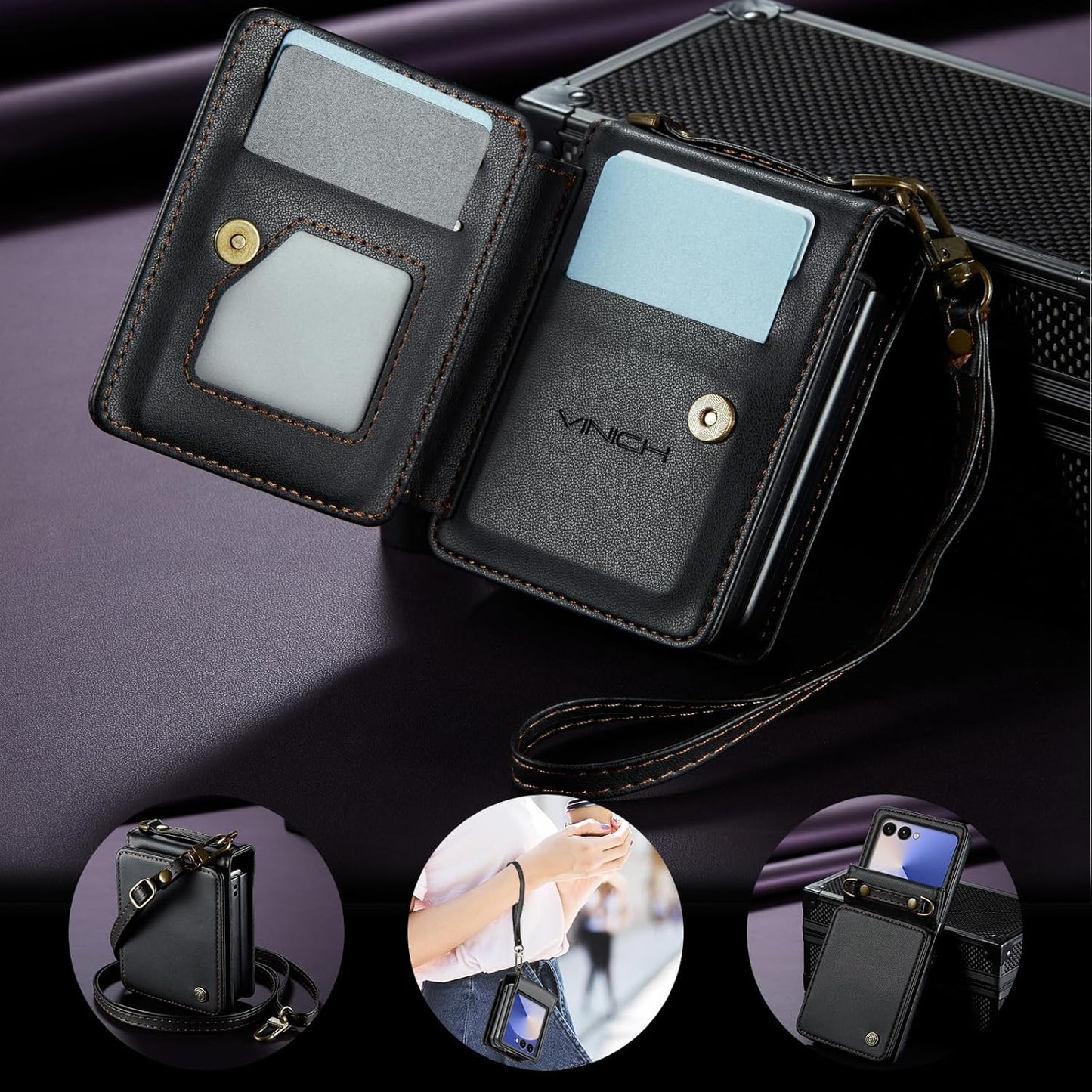 Vinich Samsung Galaxy Z Flip 7 - Black