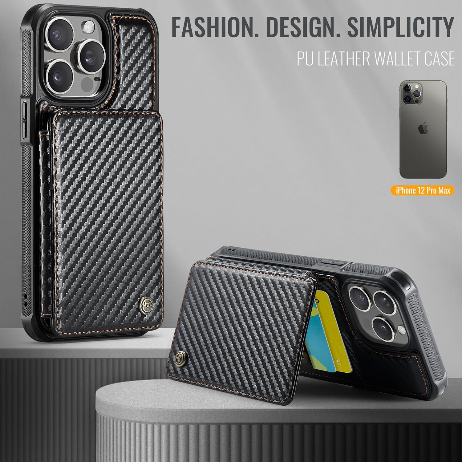Vinich Apple iPhone 12 Pro Max - Carbon Black