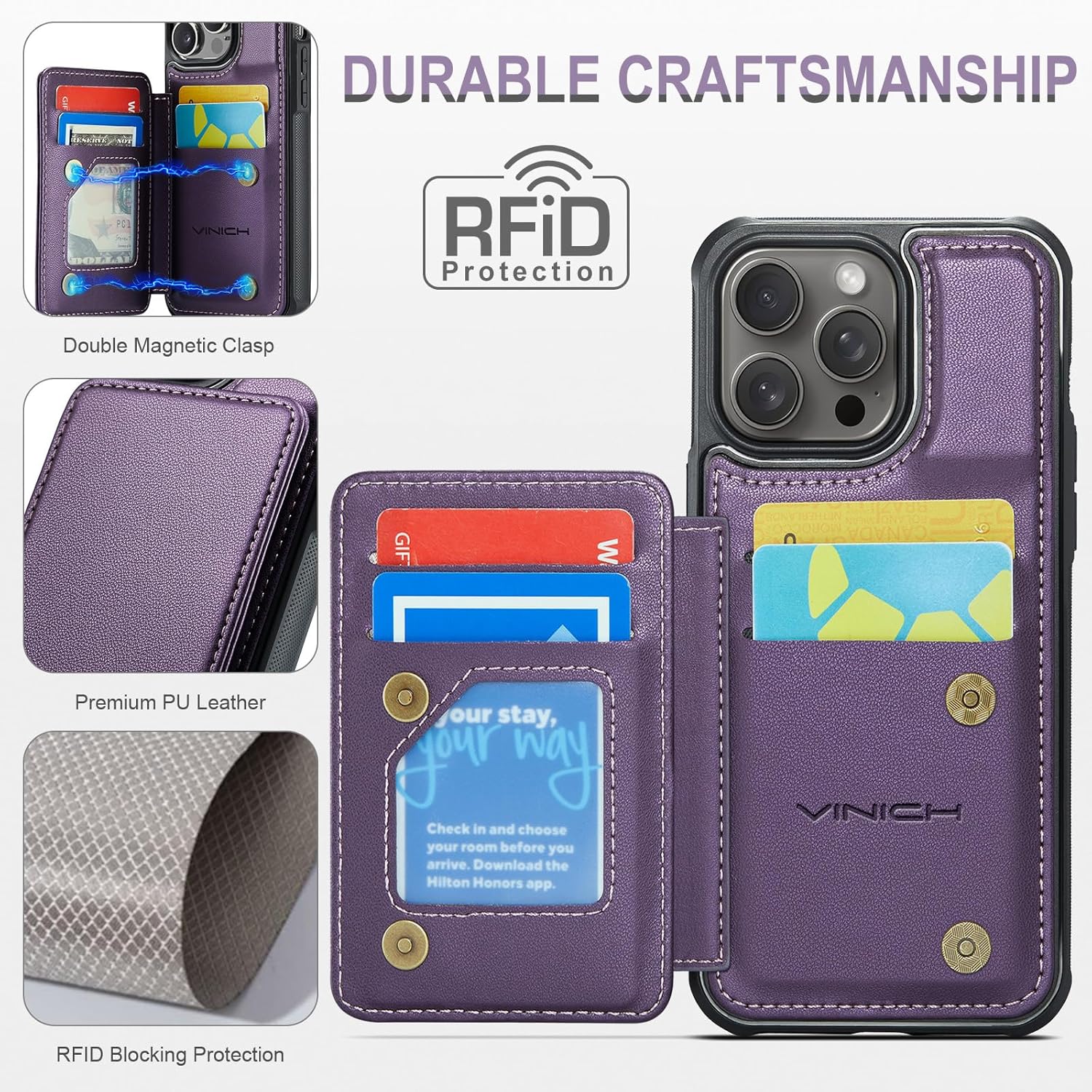 Vinich Apple iPhone 15 Pro - Purple