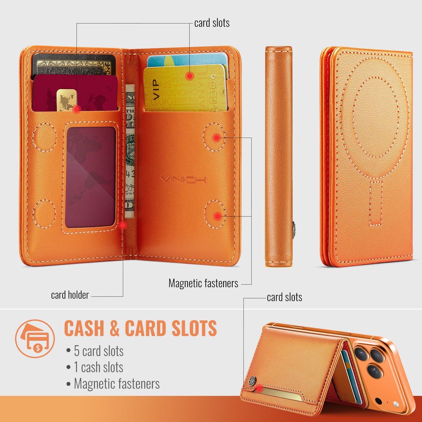 Magsafe Wallet - Orange
