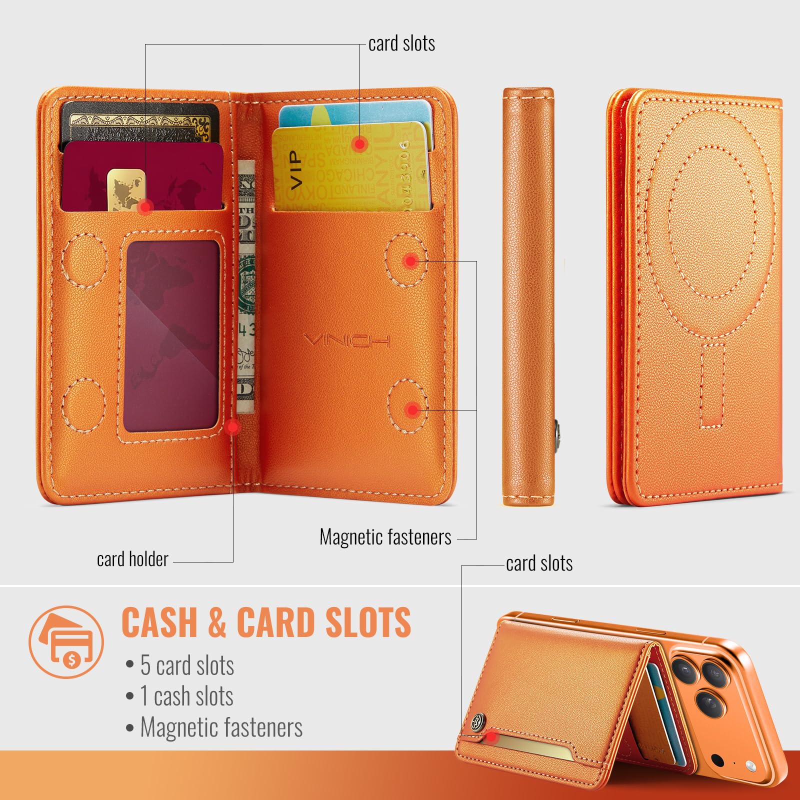Magsafe Wallet - Orange