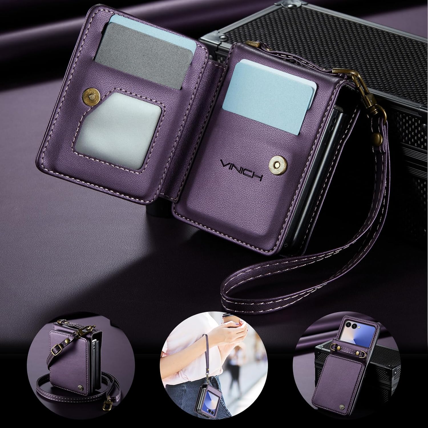Vinich Samsung Galaxy Z Flip 7 - Purple