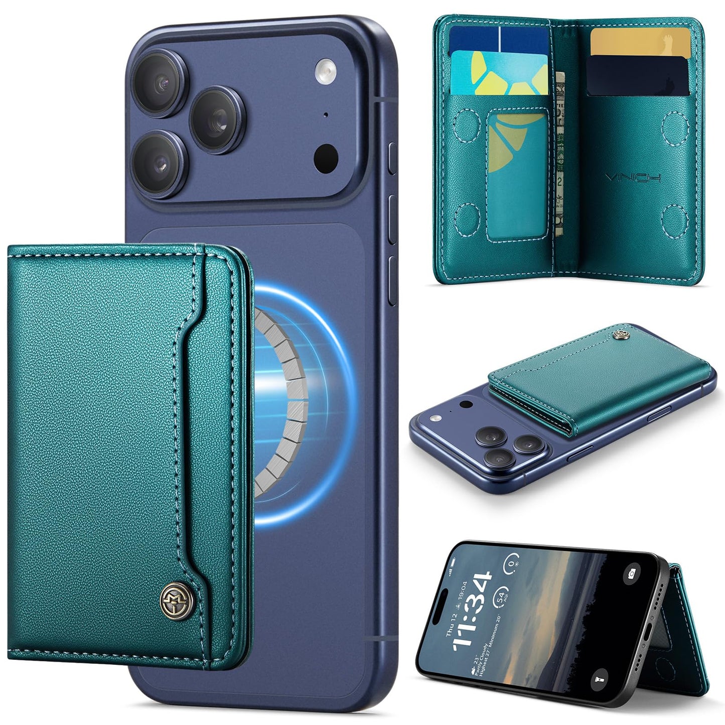 Magsafe Wallet - Bluish Green