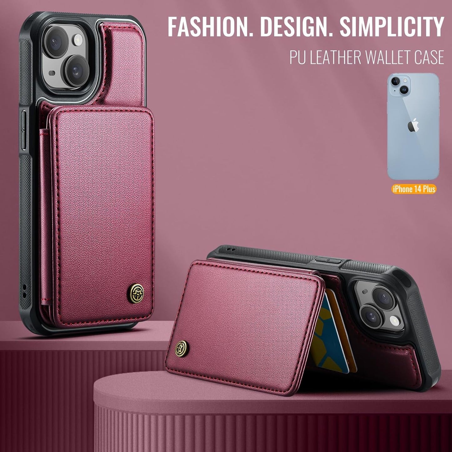 Vinich Apple iPhone 14 Plus - Wine Red