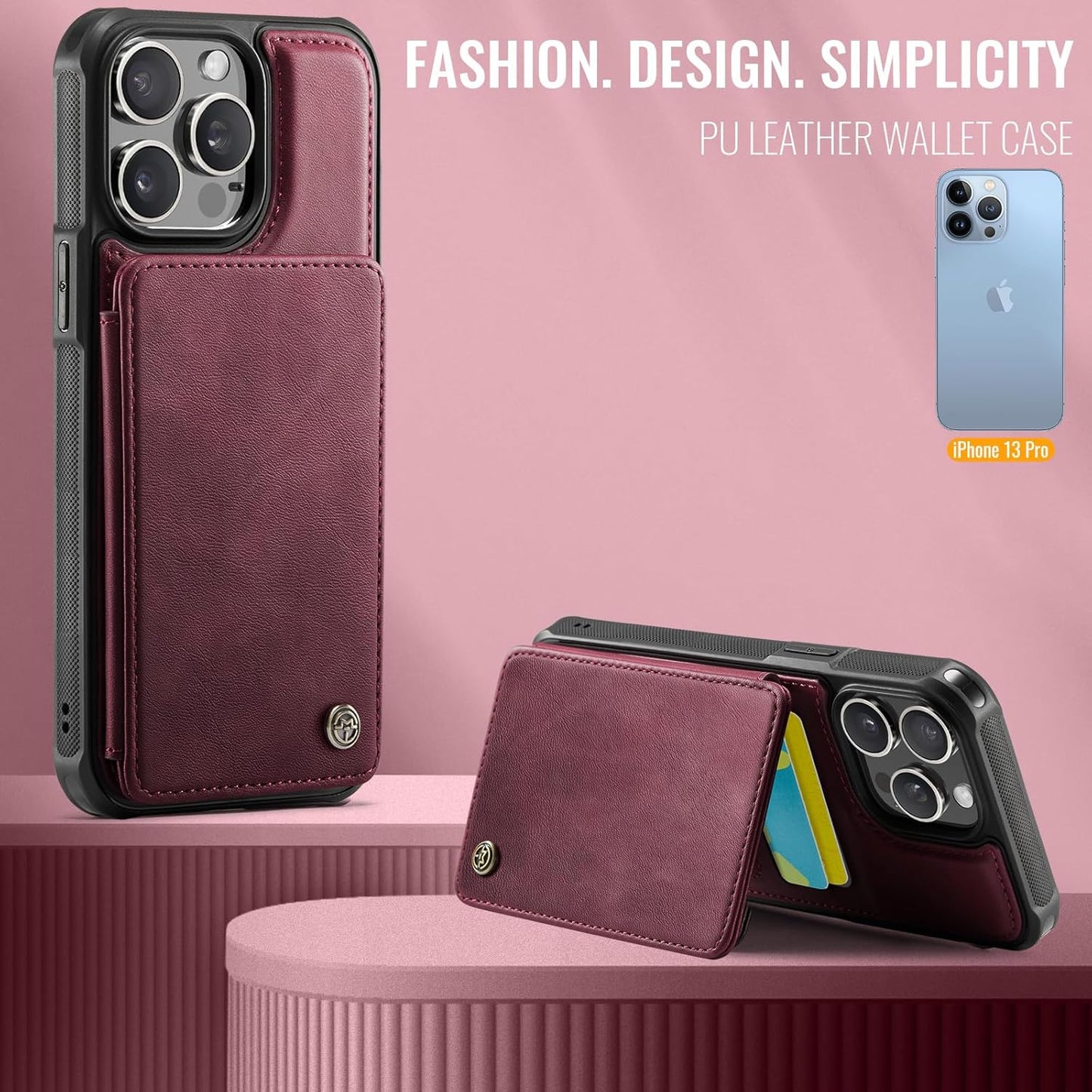 Vinich Apple iPhone 13 Pro - Burgundy