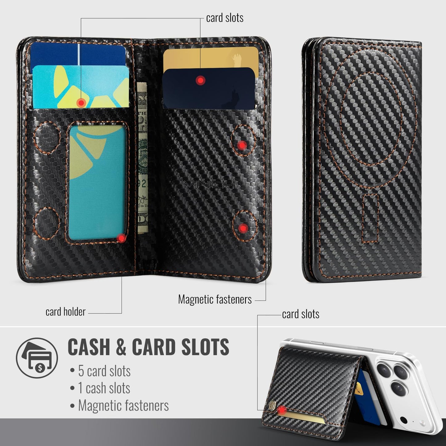 Magsafe Wallet - Carbon Black